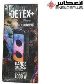 تصویر اسپيكربلوتوث برندdetex مدل9800 bluetooth speaker brand detex model 9800