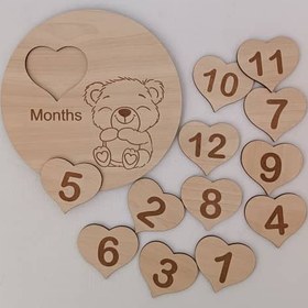 تصویر دیسک ماهگرد کودک تاتی ۲ 