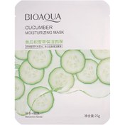 تصویر ماسک صورت ورقه ای بایو آکوا مدل خیار ا BIOAQUA Mask Face Sheet Moisturizing Cucumber Extract BIOAQUA Mask Face Sheet Moisturizing Cucumber Extract