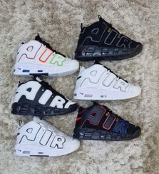 تصویر کتونی بچه گانه نایک ایر آپتمپو مشکی Nike Air UPTEMPO 