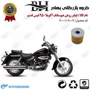 تصویر فیلتر روغن موتور سیکلت کد 22104 مناسب برای هیوسانگ آکویلا 250 فیس قدیم HYOSUNG AQUILA 250 کویر موتور 