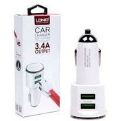 تصویر شارژر فندکی LDNIO DL-C29 2Port 3.4A HighCopy + کابل میکرو USB 