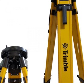 تصویر سه پایه دو قفله چوب و فایبر گلاس صفحه گرد تریمبل مدل SJW60 Trimble Wooden & Fiberglass Tripod Model SJW60