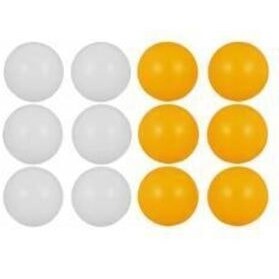تصویر توپ پینگ پنگ تنیس روی میز 12 به رنگ نارنجی سفید admay 