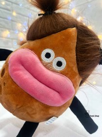 تصویر عروسک سیب زمینی لب پروتزی Potato doll with prosthetic lips