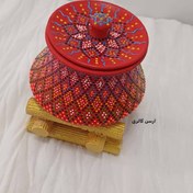 تصویر دیگچه هیزمی نقطه‌کوبی دست‌ساز 2010 - قابل سفارش در تمامی رنگ ها 