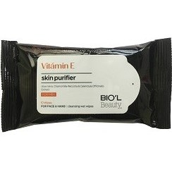 تصویر دستمال مرطوب ضدباکتری پاک کننده دست و صورت آقایان بیول Biol Face And Hand Cleansing Wipes For Men