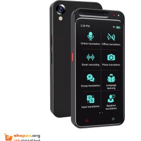 تصویر دستگاه مترجم صوتی 138 زبانه دو طرفه هوشمند مدل z6 Z6 Smart Voice Translator Device with 138 Languages Support