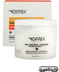 تصویر ماسک مو مدل چرب موپک حجم300گرم Mopak oily model hair mask, volume 300 grams