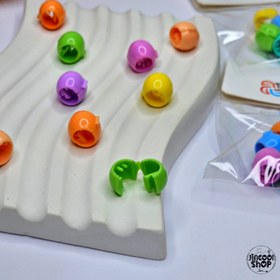 تصویر مهره مو رنگی 