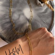 تصویر ست دستبند وگردنبند سنگین 