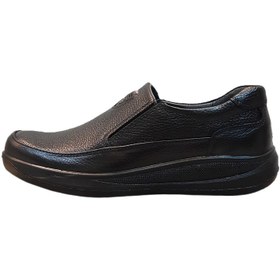 تصویر کفش طبی مردانه مدل چرم طبیعی کد 004t.k رنگ مشکی - 40 mans leather shoes code 004t.k black color