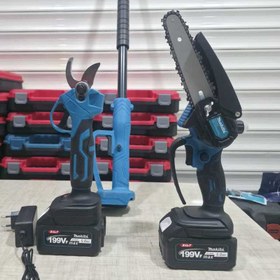 تصویر ست قیچی و اره شارژی ماکیتا مدل 199V ظرفیت ۱۹۹ ولت 