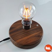 تصویر لامپ معلق پایه چوبی افتابی مغناطیسی 