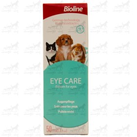 تصویر قطره تمیز کننده و ضد عفونی کننده چشم حیوانات بایولاین Bioline Eye Care Drops