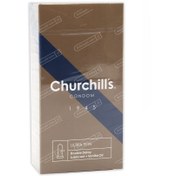 تصویر کاندوم کلاسیک خیلی نازک با ماده تاخیری دابل 12 عددی اسانس وانیل چرچیلز Churchills Super Sensation Condoms 12pcs