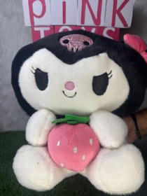 تصویر کرومی توت فرنگی به دست پارچه پرزی خارجی 