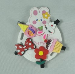 تصویر پک پنج تایی گیره انبری فانتزی سلیکونی 