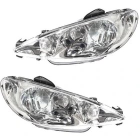 تصویر چراغ جلو پژو ۲۰۶ مدرن بسته 2 عددی 