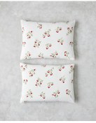 تصویر روبالشی شکوفه گیلاس به راحتی 2 مورد بالش 50X70 سانتی متر سفید قرمز English Home 