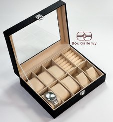 تصویر جعبه ساعت و‌جواهری بلک فوتر کد ۱۰۱۴ Black footer watch and jewelry box code 1014