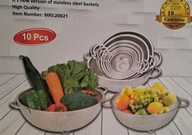 تصویر سرویس ابکش استیل ۱۰ پارچه یونیک 