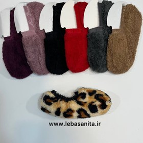 تصویر پاپوش حوله ای جوراب حوله ای زنانه