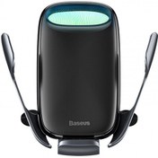 تصویر هولدر موبایل و شارژر وایرلس بیسوس مدل Baseus Milky Way Electric Bracket Wireless Charger 15W Baseus Milky Way Electric Bracket Wireless Charger 15W mobile phone holder and wireless charger