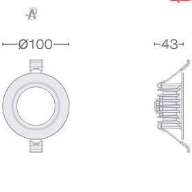 تصویر پنل توکار 11 وات SMD گلنور مدل مارال 