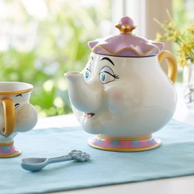 تصویر قوری دیزنی دیو و دلبر Disney Store Mrs Potts Teapot 