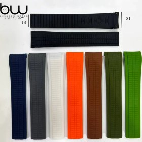 تصویر بند رابر ساعت مچی پتک فیلیپ مدل آکوانا سبز تیره (Phatek Philippe) 