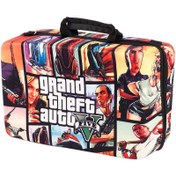 تصویر کیف کنسول بازی PS5 Slim طرح GTA V کد 3 Play Station 5 Slim Cover Bag