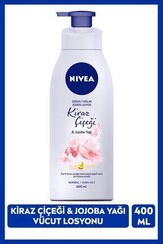 تصویر NIVEA لوسیون مرطوب کننده با روغن‌های ارزشمند 400 میلی‌لیتر، گل گیلاس و روغن جوجوبا 