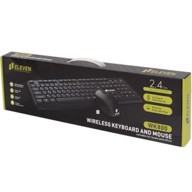 تصویر موس و کیبورد بی سیم الون مدل WK800 ELEVEN WK800 Wireless Keyboard and Mouse