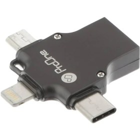 تصویر مبدل لایتنینگ به USB-C / USB / micro USB پرووان مدل PCO04 