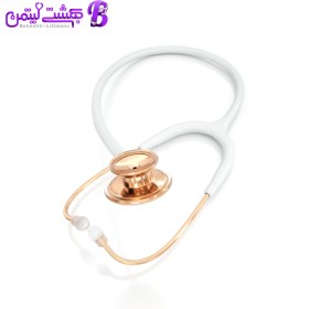 تصویر گوشی پزشکی MDF 777 سفید رزگلد 