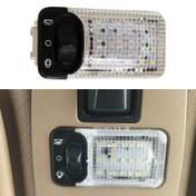 تصویر چراغ سقف سمند رنگ سفید یخی 