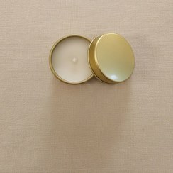 تصویر شمع قوطی مدل فلزی کوچک 