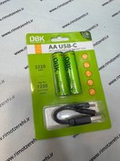 تصویر باتری قلمی شارژی دی بی کی مدل USB-C 