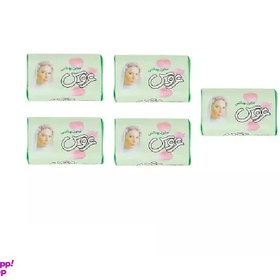 تصویر صابون آرایشی عروس سبز وزن 75 گرم بسته 5 عددی 