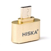 تصویر مبدل OTG MicroUSB به USB هیسکا مدل OT-02 
