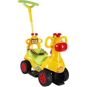 تصویر واکر کودک موزیکال مدل زرافه Giraffe model musical baby walker