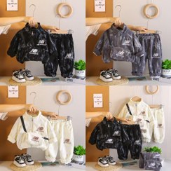 تصویر ست سه تیکه فانتزی وارداتی با کیفیت و درجه یک - سایز 