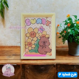 تصویر نقاشی الماسی کاپی بارا قاب دار 