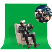 تصویر پرده کروماکی سبز سایز ۳ در ۲ 