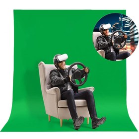 تصویر پرده کروماکی سبز 3 * 2.5 