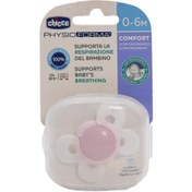 تصویر پستانک فیزیو کامفورت صورتی چیکو 0 تا 6 ماهگی Chicco Physio Comfort Pacifier Pink 0 to 6 Month