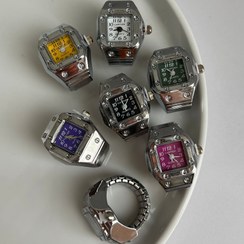 تصویر ساعت انگشتری استیل - سبز Carter