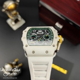 تصویر ساعت مکلارن ریچارد میل سفید سرامیکی White RM 11-03 ساعت مچی ریچارد میل (Richard mille)