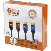 تصویر کابل HDMI گلد اسکار مدل HDTV 4K به طول 1.5 متر 